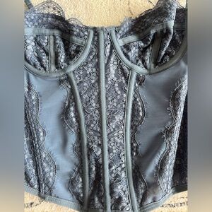 Urban outfitters blue corset top